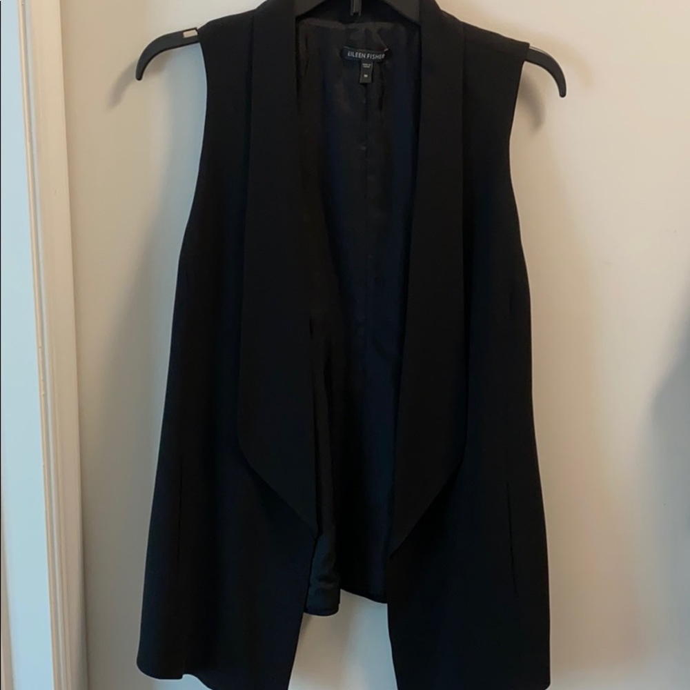 Eileen Fisher Shawl Collar Long Vest